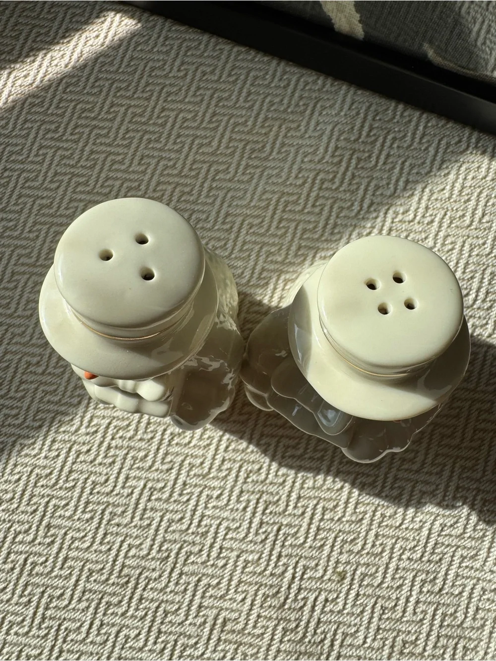 Lenox Happy Holly Days Snowman Salt & Pepper Shaker Set 4.1” with Original Box